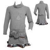Abito Collo Alto Grigio Bambina Fix Design DN9000 - FIX DESIGN - LuxuryKids
