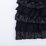 Abito con Balze Nero Bambina Fun&Fun FUNBDR0012 - FUN&FUN - LuxuryKids