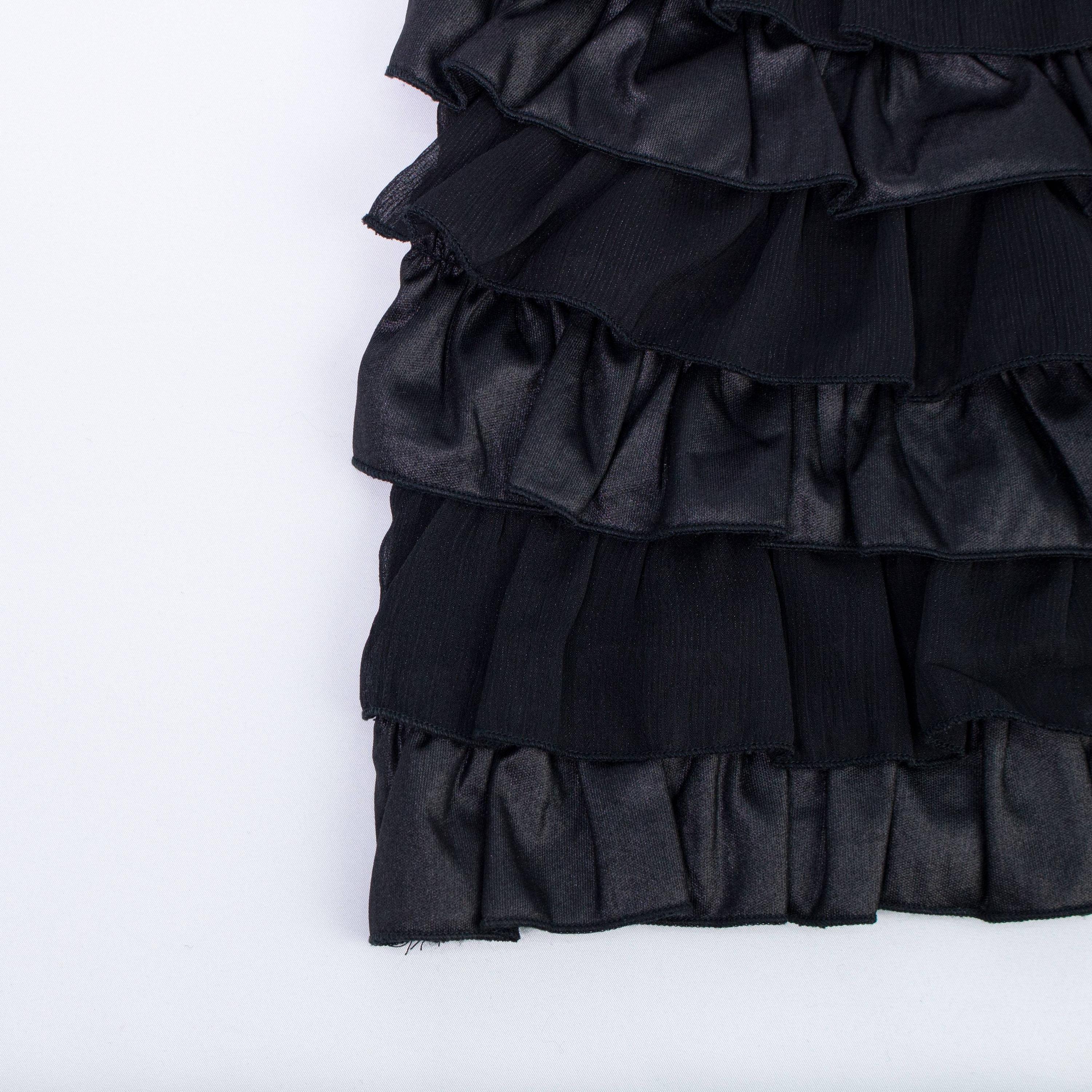 Abito con Balze Nero Bambina Fun&Fun FUNBDR0012 - FUN&FUN - LuxuryKids