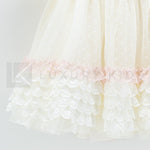 Abito Con Manichetta Elegante In Tulle  E Pizzo Neonata Carmy 2002 - CARMY - LuxuryKids