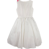 Abito Corto Bambina Cerimonia Comunione Elegante Fiori Fuxia  Lesy 028445 - LESY - LuxuryKids
