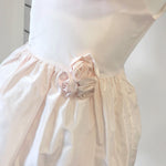 Abito Elegante a Bambolina Cerimonia Neonata Rosa Cipria Alice P. 520 - ALICE P. - LuxuryKids