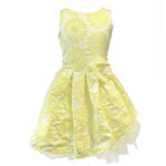 Abito Elegante a Bambolina Floreale Giallo Cerimonia Bambina Alice P. 526 - ALICE P. - LuxuryKids