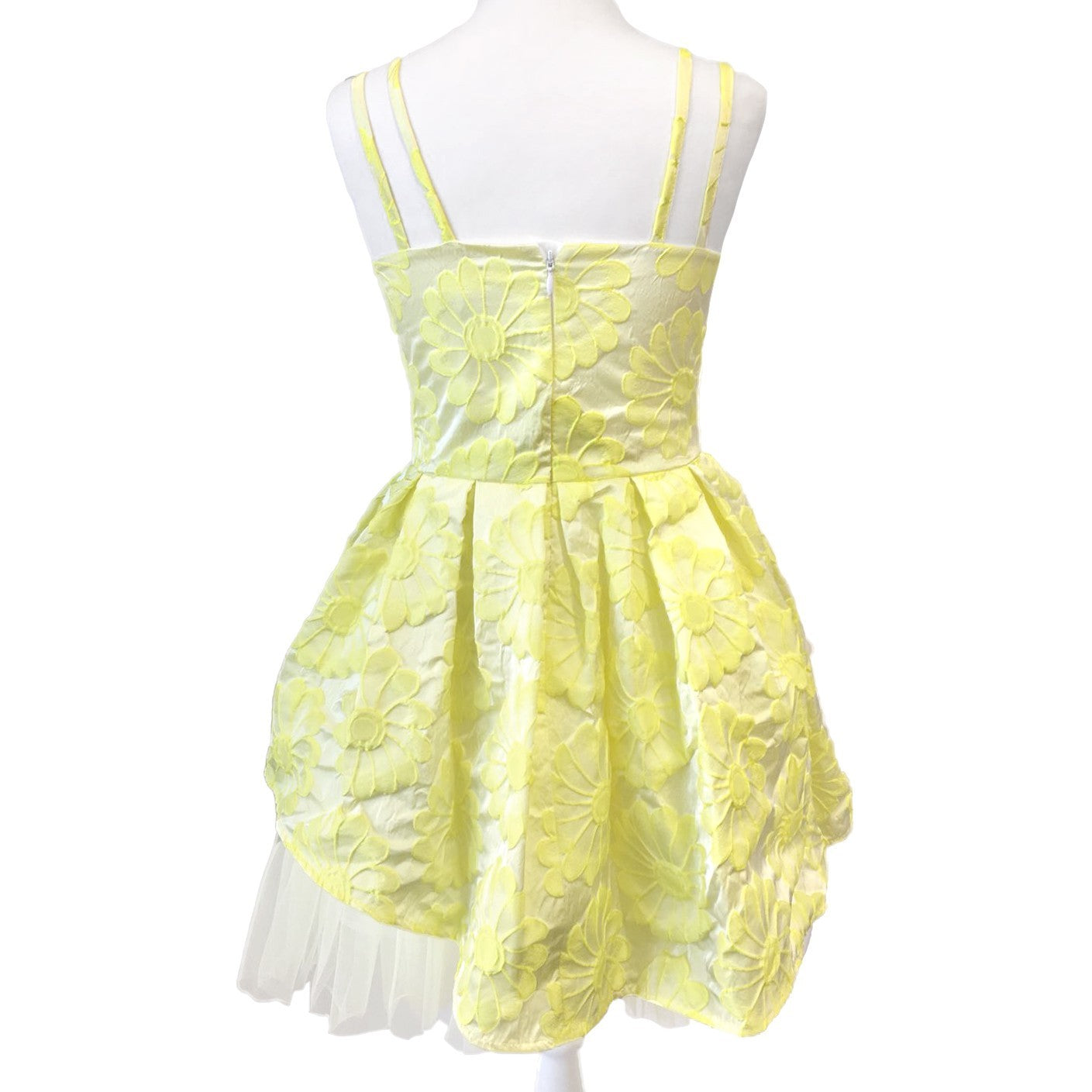 Abito Elegante a Bambolina Floreale Giallo Cerimonia Neonata Alice P. 526 - ALICE P. - LuxuryKids