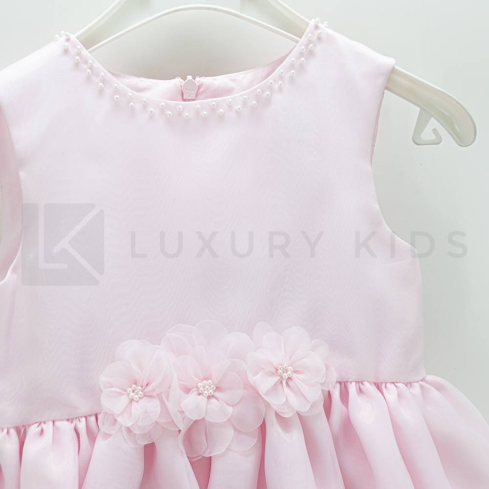 Abito elegante Bambolina Cerimonia Rosa Neonata Sarah louise 070011 - SARAH LOUISE - LuxuryKids