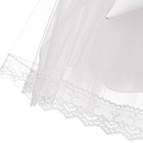 Abito Elegante Cerimonia Battesimo Raso e Tulle Bianco Neonata Les Petits Enfants TIFFANY - LE PETITS ENFANTS - LuxuryKids