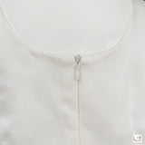 Abito Elegante Cerimonia Bianco Bambina Le Chicche ABR06 - LE CHICCHE - LuxuryKids