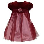 Abito Elegante Cerimonia Bordeaux Neonata Caf 330 - CAF - LuxuryKids