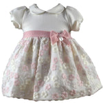 Abito Elegante in Panno e Tulle Neonata Ninnaoh I1548 - NINNAOH - LuxuryKids