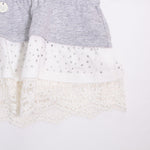 Abito In Caldo Cotone Grigio Bambina Take Two A00303 - TAKE TWO - LuxuryKids