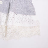 Abito In Caldo Cotone Grigio Bambina Take Two A00303 - TAKE TWO - LuxuryKids