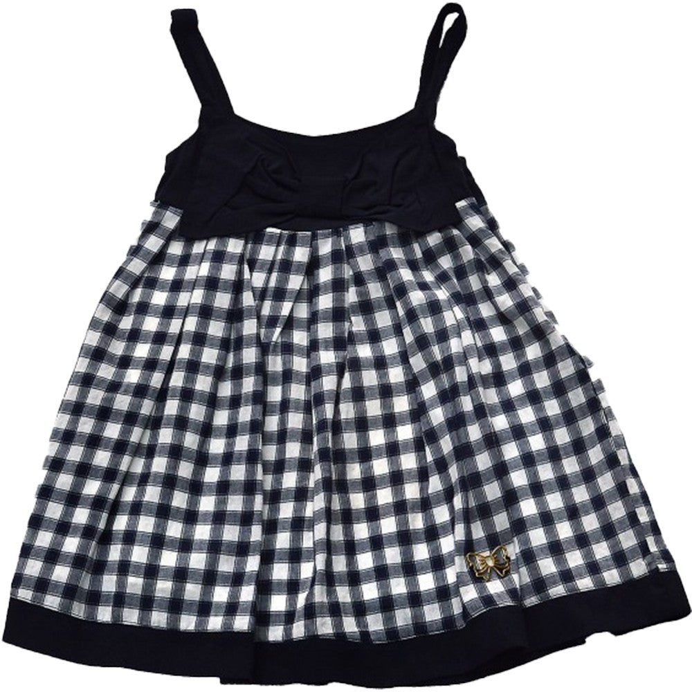 Abito in Cotone a Quadretti Bambina Blu Fix Design FC9003 - FIX DESIGN - LuxuryKids