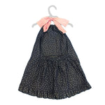 Abito in Cotone Scollo America Blu-Rosa Bambina Paloma de la O EV8VT1 - PALOMA DE LA O - LuxuryKids