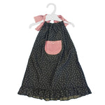 Abito in Cotone Scollo America Blu-Rosa Neonata Paloma de la O EV8VT1 - PALOMA DE LA O - LuxuryKids