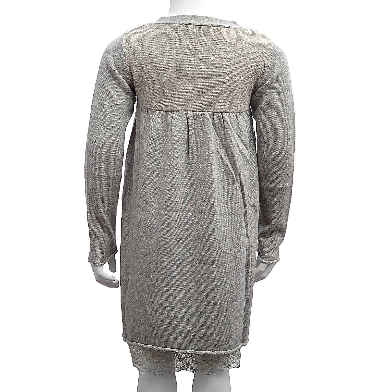 Abito in Misto Lana Grigio Bambina Liu Jo K63018 - LIU JO - LuxuryKids