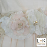 Abito in Tulle Eegante Cerimonia Rosa Cipria Bambina Mimilù 987 - MIMILU' - LuxuryKids