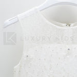 Abito Neonata Cerimonia Elegante Principesco Bianco Sarah Louise 070022 - SARAH LOUISE - LuxuryKids