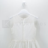 Abito Neonata Cerimonia Elegante Principesco Bianco Sarah Louise 070022 - SARAH LOUISE - LuxuryKids