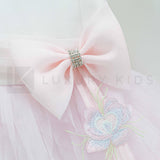 Abito Elegante Smanicato In Tulle Rosa Neonata Le Petits Enfants TISHA - LE PETITS ENFANTS - LuxuryKids