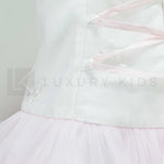 Abito Elegante Smanicato In Tulle Rosa Neonata Le Petits Enfants TISHA - LE PETITS ENFANTS - LuxuryKids