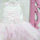 Abito Elegante Smanicato In Tulle Rosa Neonata Le Petits Enfants TISHA - LE PETITS ENFANTS - LuxuryKids