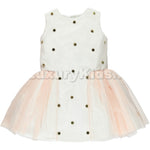 Abito Smanicato Romantico Bambina Rosa Chua V5GG - CHUA - LuxuryKids