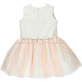 Abito Smanicato Romantico Bambina Rosa Chua V5GG - CHUA - LuxuryKids