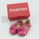 Scarpe Primi Passi Modello Ballerina In Vernice Con Fiocco Neonata PANYNO B2603F - PANYNO - LuxuryKids
