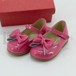 Scarpe Primi Passi Modello Ballerina In Vernice Con Fiocco Neonata PANYNO B2603F - PANYNO - LuxuryKids