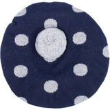 Basco Misto Lana Pois e Pompon Blu Neonata DRKID B67DK302 - DR.KID - LuxuryKids