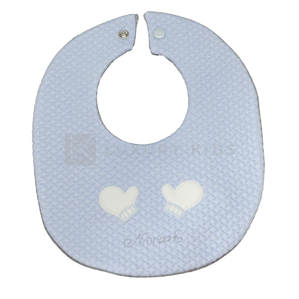 Bavetta In Caldo Cotone Azzurro Neonato Ninnaoh I19215 - NINNAOH - LuxuryKids