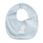 Bavetta In Misto Lino Celeste Neonato Ninnaoh E18287 - NINNAOH - LuxuryKids