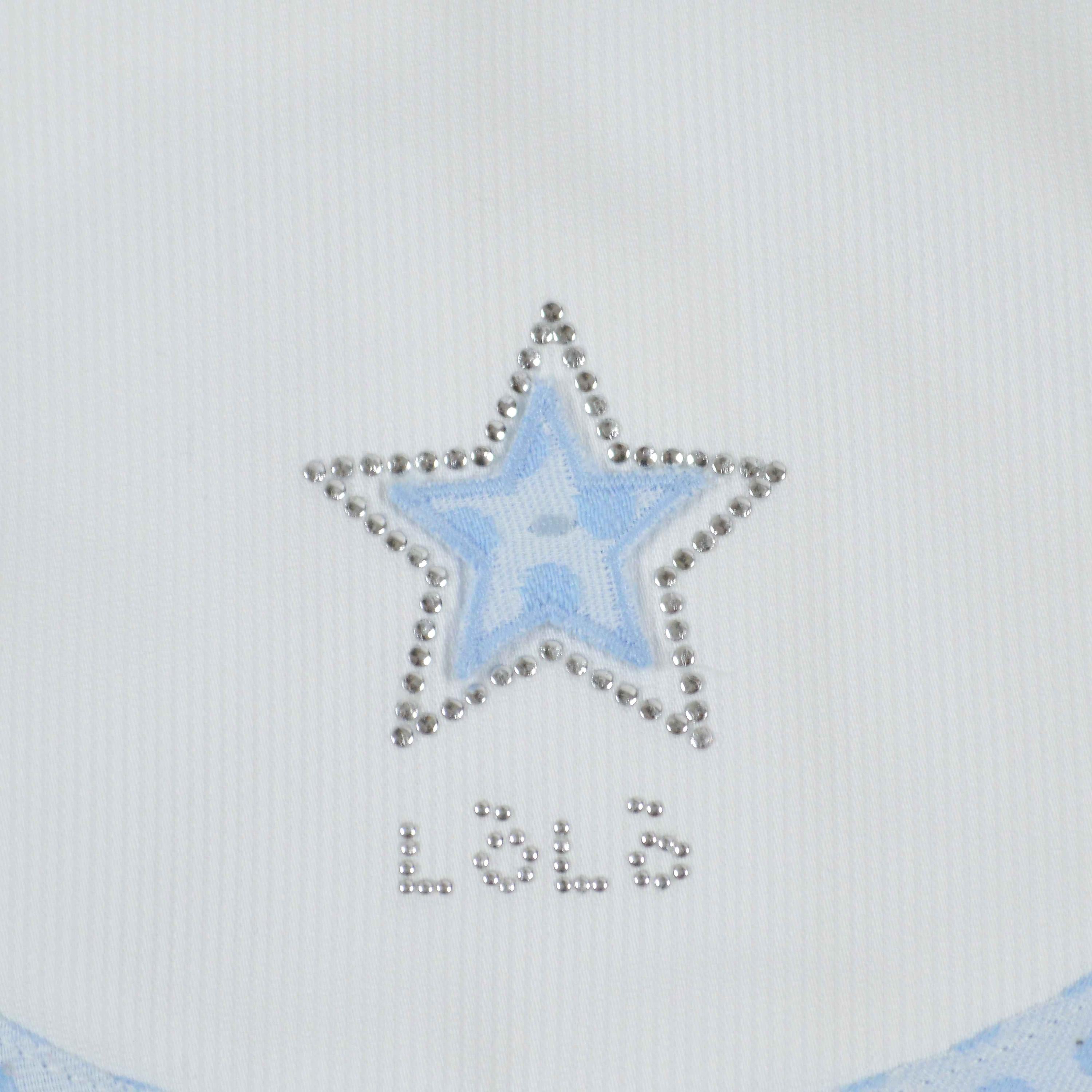 Bavetta In Spugna Bianca Neonato Lolo' 6036 - LOLO' - LuxuryKids