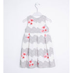 Abito Elegante con Fantasia a Fiori Neonata Bianco Sarabanda R244 - SARABANDA - LuxuryKids