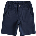 Bermuda Classico In Cotone Blu Bambino SARABANDA 2550 - SARABANDA - LuxuryKids