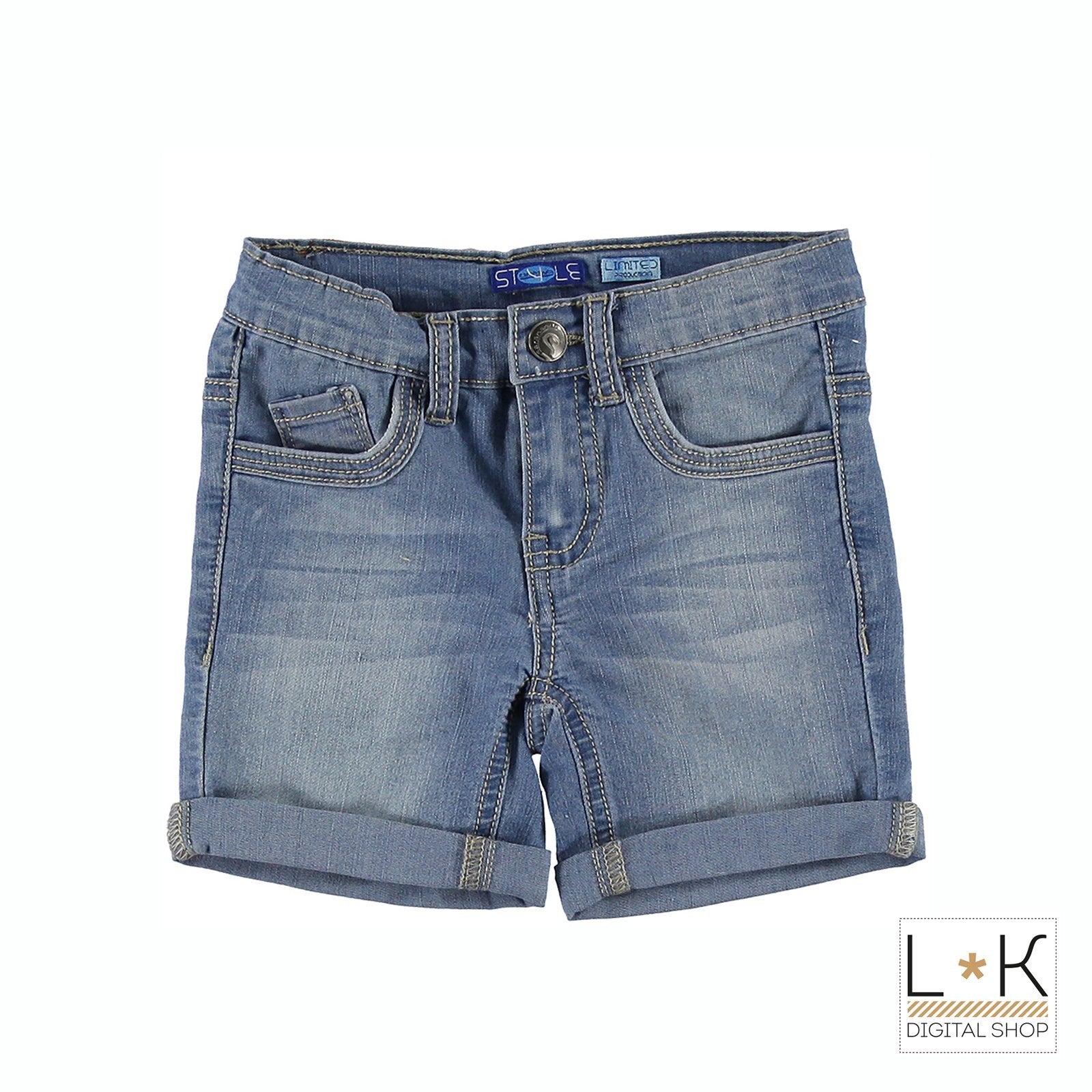 Bermuda di Jeans in Cotone Bambino Denim Sarabanda Q537 - SARABANDA - LuxuryKids