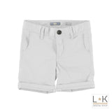 Bermuda Elegante Tinta Unita Neonato Bianco Sarabanda Q530 - SARABANDA - LuxuryKids