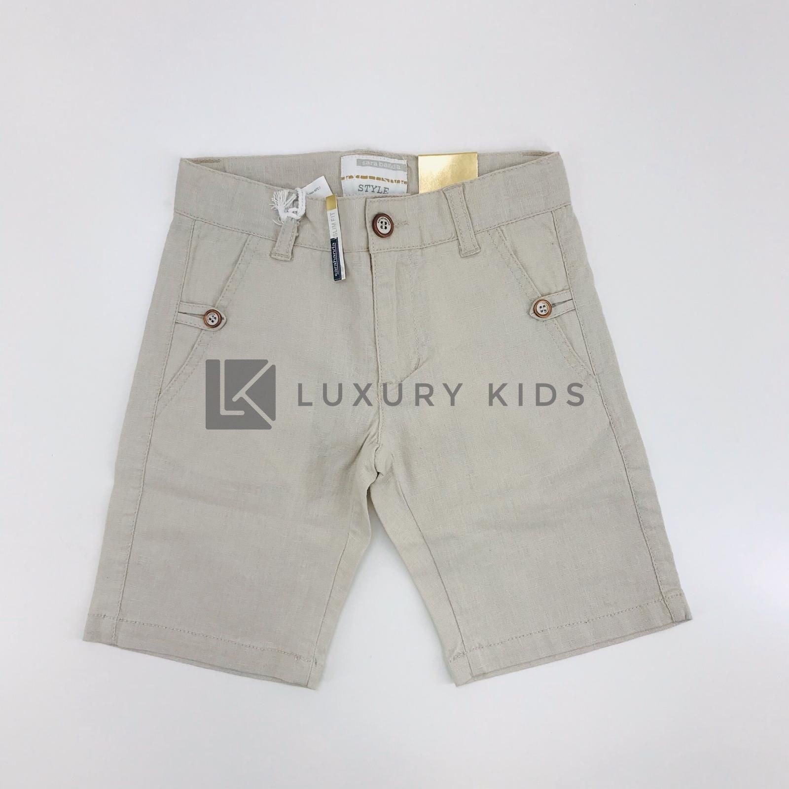 Bermuda Tinta Unita Bambino Beige Sarabanda I532 - SARABANDA - LuxuryKids
