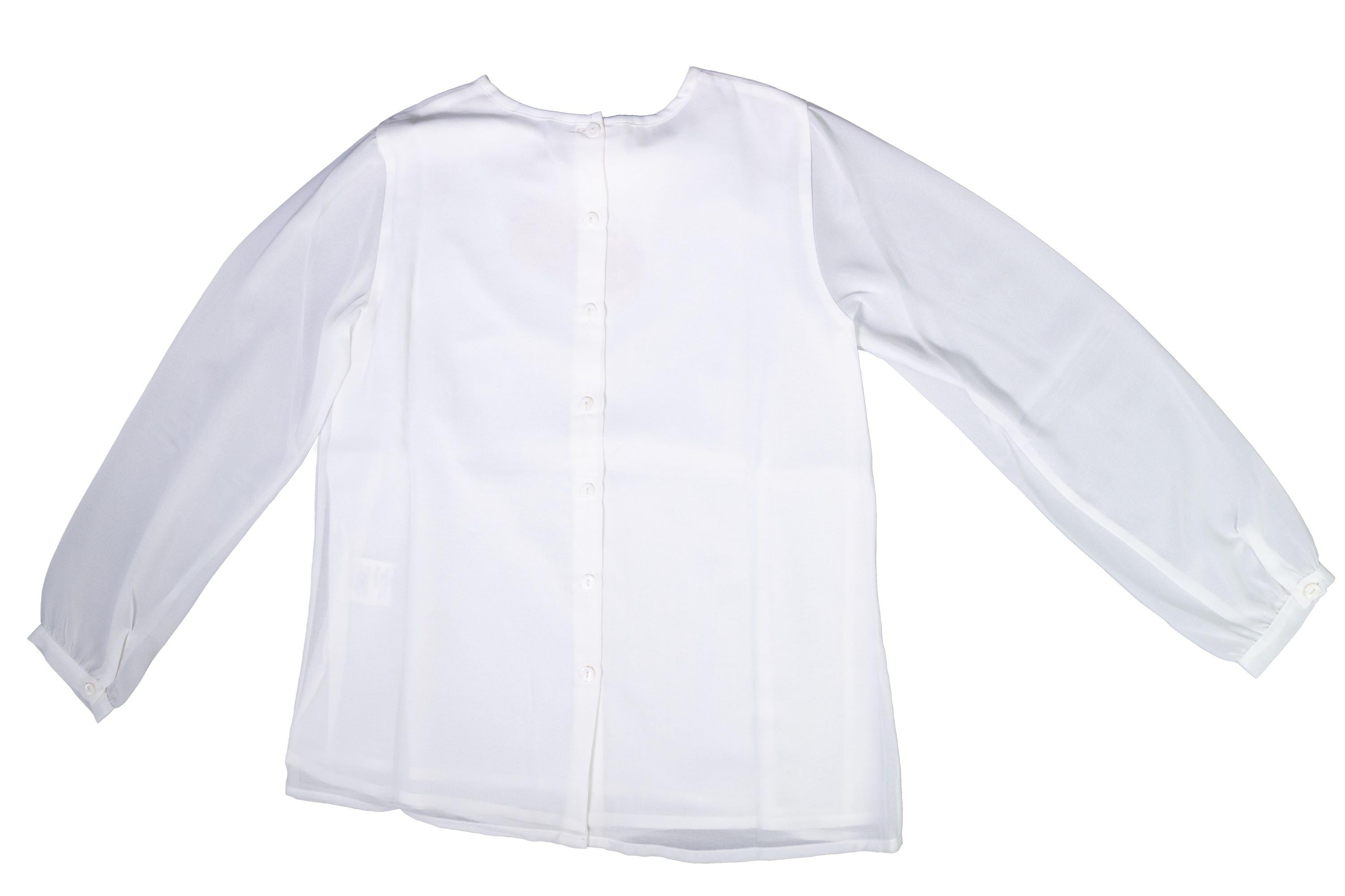 BLUSA ELEGANTE IN SETA Bambina PATACHOU 2133611-02 - PATACHOU - LuxuryKids