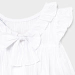 Blusa In Cotone Traforato Con Volant Bianca Neonata MAYORAL 1180 - MAYORAL - LuxuryKids