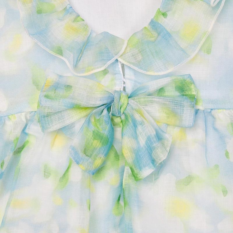 Blusa Mezza Manica Stampata Multicolour Bambina MAYORAL 3189 - MAYORAL - LuxuryKids