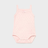 Body Con Bretelle Traforato Basico In Cotone Rosa Neonata MAYORAL 168R - MAYORAL - LuxuryKids