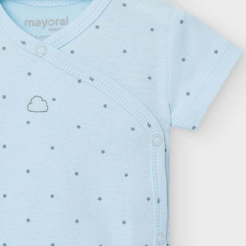 Body Mezza Manica In Caldo Cotone Celeste Neonato MAYORAL 2761C - MAYORAL - LuxuryKids