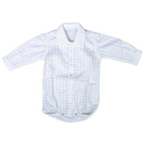 Body Modello Camicia Neonato Caldo Cotone con Stelline Celesti Panna Manuell&Frank MF3136I - MANUELL&FRANK - LuxuryKids