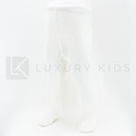 Calza caldo cotone traforata per neonati Panna STORY LORIS 13198P - STORY LORIS - LuxuryKids