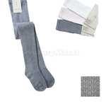 Calza in caldo cotone traforata neonati Grigio STORY LORIS 13198G-00 - STORY LORIS - LuxuryKids
