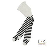Calzamaglia in Caldo Cotone a Righe Neonata  Sarabanda T035 - SARABANDA - LuxuryKids