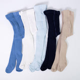 Calzamaglia In Caldo Cotone Costine Celeste Neonato CARLOMAGNO 162 - CARLOMAGNO - LuxuryKids