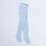 Calzamaglia In Caldo Cotone Traforata Celeste Neonato CARLOMAGNO 1031 - CARLOMAGNO - LuxuryKids