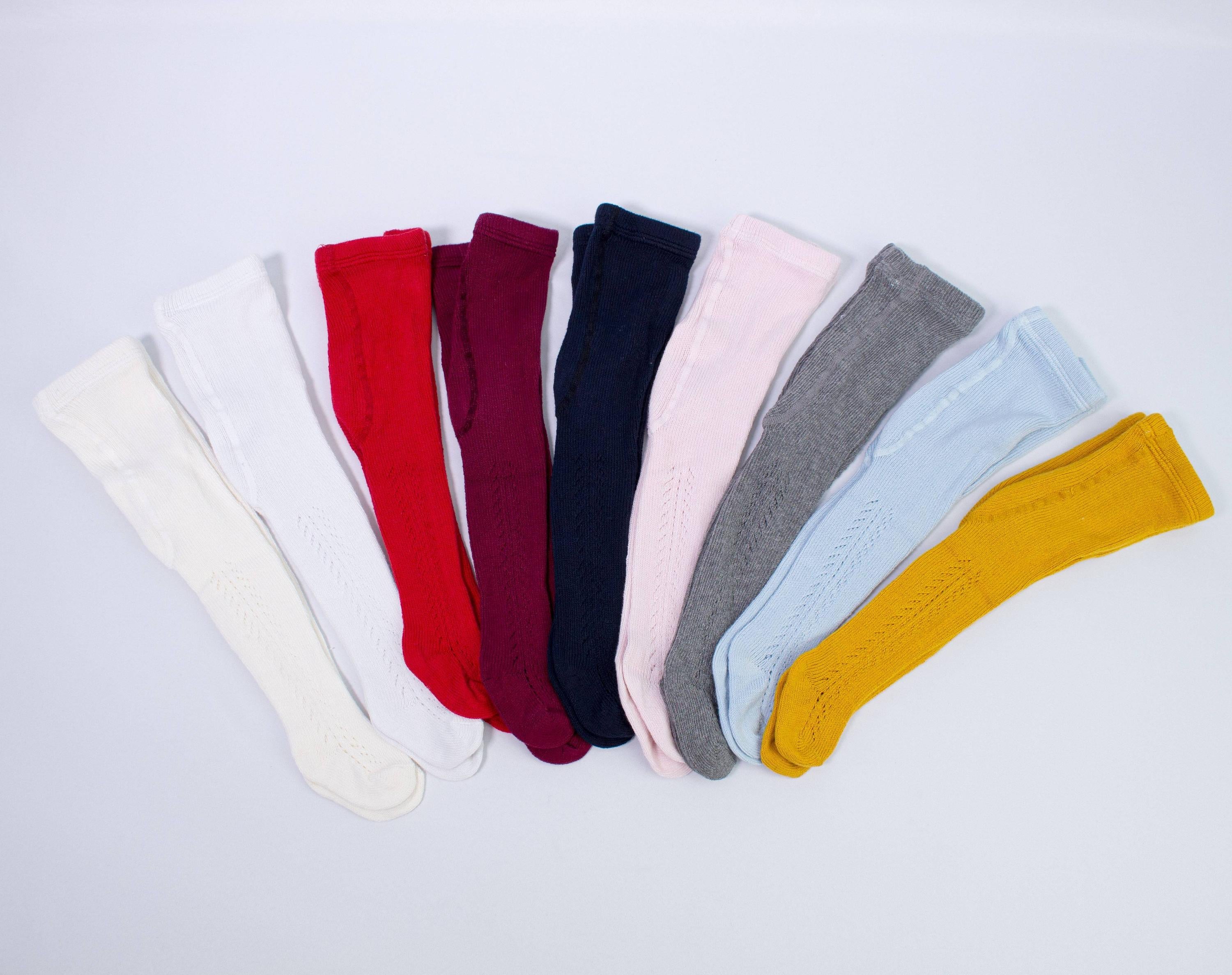 Calzamaglia In Caldo Cotone Traforata Rosa Neonata CARLOMAGNO 1031 - CARLOMAGNO - LuxuryKids